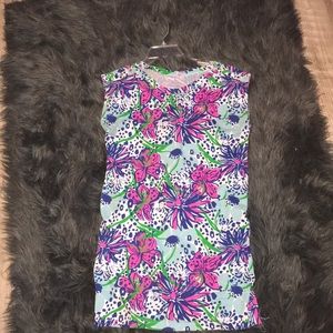 Short sleeve lilly pulitzer t shirt dress